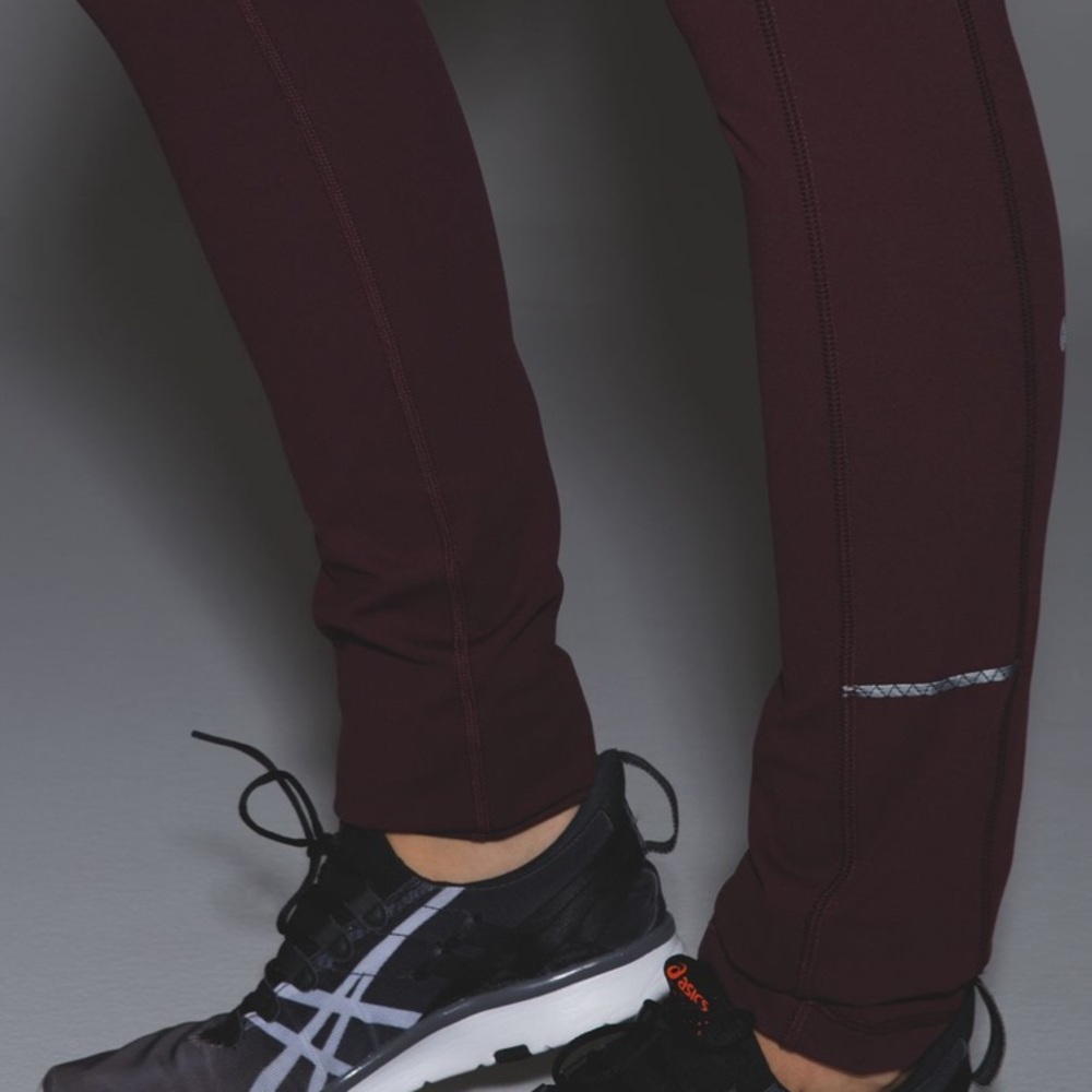 Lululemon Can't Stop Pant II Bordeaux Drama / Mountain Peaks size 4 - Picture 7 of 14
